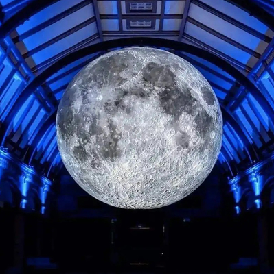 Fabrikpreis Dekoration Riese Werbung Aufblasemodell Mond Groß aufblasbarer Mondballon mit Led-Licht