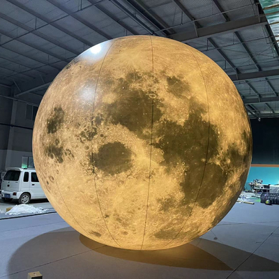 Großhandel Großer aufblasbarer Riesenmond Planet Ballballon Sprung Aufblasbarer Mond mit LED