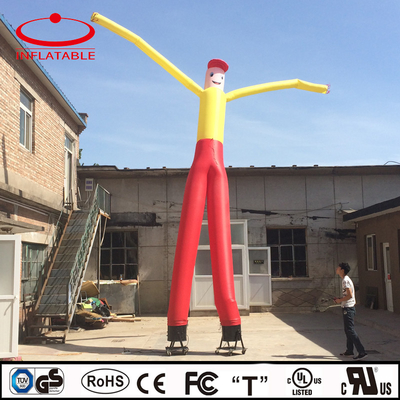 Werbe-Tänzer aufblasbarer Luft-Tänzer Sky Dancer mit Logo gedruckt Rennbogen Tor