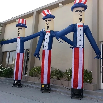 Customized 10ft 20ft Werbung aufblasbarer Rohr Mann Blow Up Riese Waving Arm Fliegen Guy Wavy Puppet mit Blaser