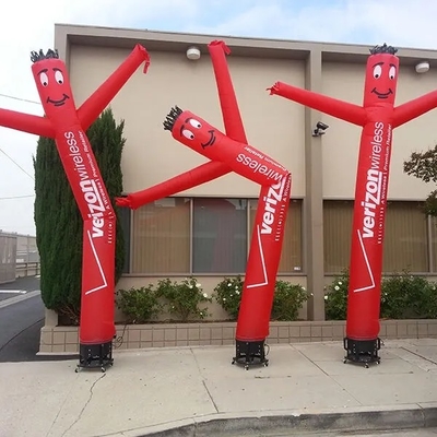 Customized 10ft 20ft Werbung aufblasbarer Rohr Mann Blow Up Riese Waving Arm Fliegen Guy Wavy Puppet mit Blaser