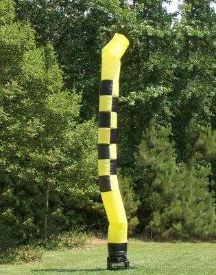 6M Wahnsinnige Waving aufblasbare Tube Man kundenspezifische Werbepuppe