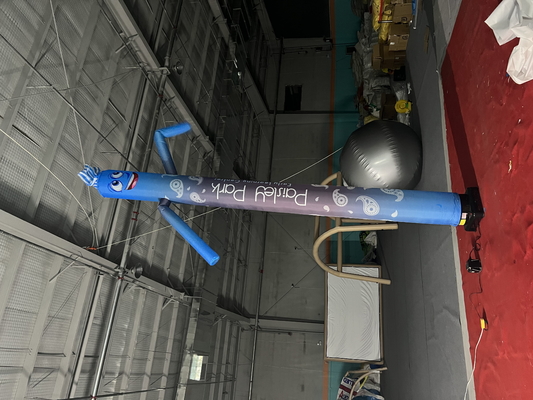 Zeichentrickfilm aufblasbarer Waving Man Outdoor Sky Dancer Ballon Custom
