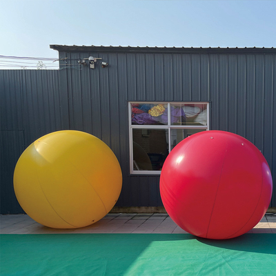 Große beleuchtete Kugelkugeln Aufblasbare LED-Licht Heliumballon für Werbeparade
