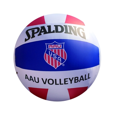 Heiß verkaufter riesiger PVC aufblasbarer Heliumballon PVC weiß mit Logo und LED-Licht