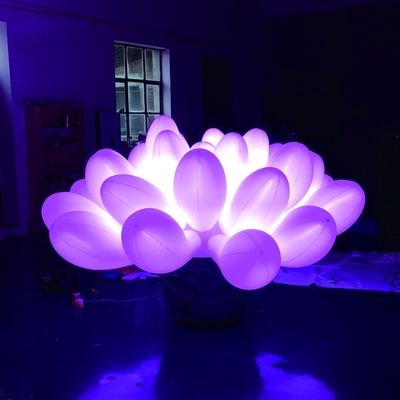 Attraktive Beleuchtung aufblasbare Planeten/aufblasbare PVC-LED-Hängeballons für den Volldruck zur Dekoration