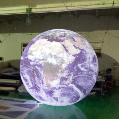 PVC angepasste Größe neun Planet Dekoration 3 M aufblasbare Erde mit LED im Inneren zum Verkauf