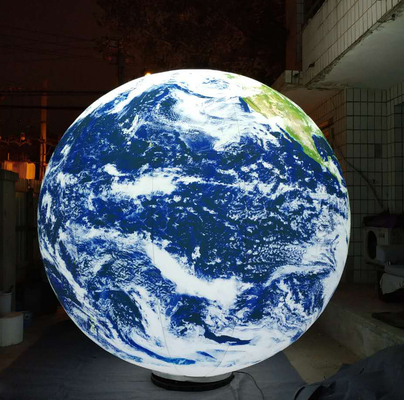 PVC angepasste Größe neun Planet Dekoration 3 M aufblasbare Erde mit LED im Inneren zum Verkauf