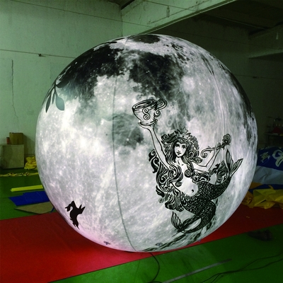 Riesiger aufblasbarer Ballon Flaggenballon fliegender Helium aufblasbarer Flaggenballon mit Led Light