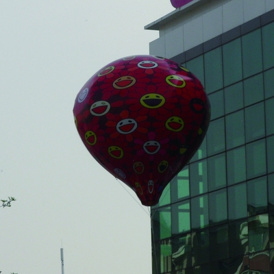 Riesenkugel Werbung fliegender Ballon kundenspezifischer Heliumballon für Sportveranstaltung
