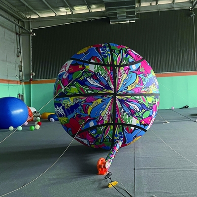 Riesige 3 m große Orange Sky Dancer Lichtkuppel Globos Aerost tico Werbung aufblasbare Ballons Mann Verkauf in gutem Material