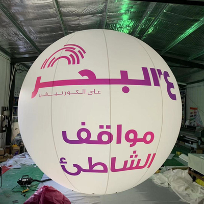 Custom-Muster Großer Mondballon Aufblasbare Led-Globe Partys Veranstaltungen Außendekoration Große Heliumballons