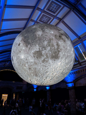 Fabrikpreis Dekoration Riese Werbung Aufblasemodell Mond Groß aufblasbarer Mondballon mit Led-Licht