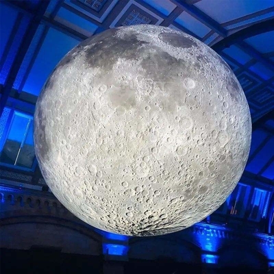 Fabrikpreis Dekoration Riese Werbung Aufblasemodell Mond Groß aufblasbarer Mondballon mit Led-Licht