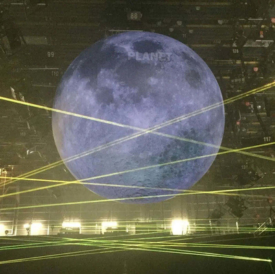 Fabrikpreis Dekoration Riese Werbung Aufblasemodell Mond Groß aufblasbarer Mondballon mit Led-Licht