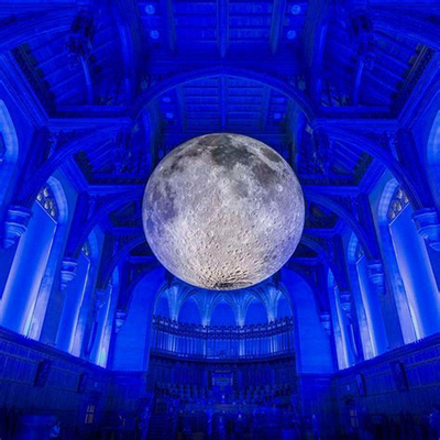 Fabrikpreis Dekoration Riese Werbung Aufblasemodell Mond Groß aufblasbarer Mondballon mit Led-Licht
