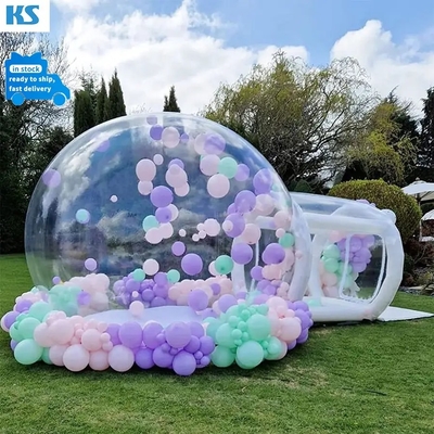 Aufblasbares Bubble-Zelt Transparentes Igloo-Dome-Zelt PVC-Globe Klares aufblasbares Bubble-Haus für Hochzeitsfeiern im Freien