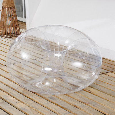 0.2 mm PVC-Material durchsichtige Ballonsofa 1m für Kinder auf dem Gras spielen oder sitzen