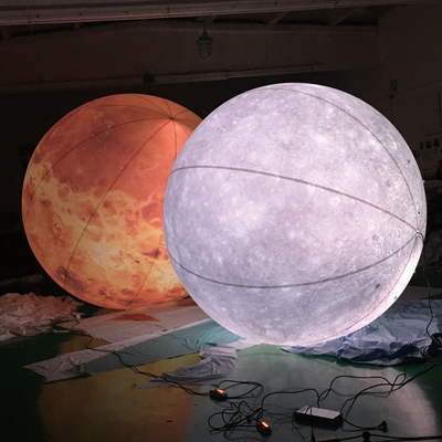 Customized Logo Riesen aufblasbarer Ballon Fliegende Led Licht Helium aufblasbare Flagge Ballon