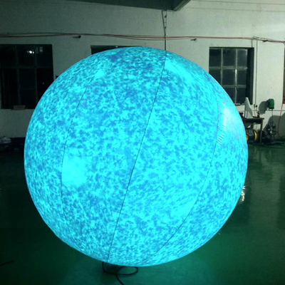 Custom Logo Große Werbung Aufblasemodell Led-Licht Aufblasemondballon zur Dekoration