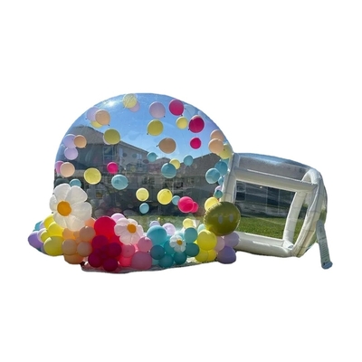 Heiß verkauftes Outdoor Camping Hochzeitsfeier Transparentes PVC Aufblasbartes Blasentent für Kinder