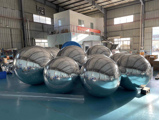 Farbenfrohe PVC Aufblasbare reflektierende Disco-Ball Spiegelfliesen aufblasbare Spiegelkugel
