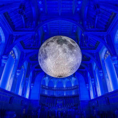 Maßgeschneiderte Veranstaltung Riesenwerbung Aufblasemond-Modell Großer Aufblasemondballon mit Led-Licht