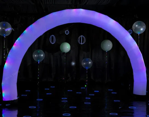 aufblasbare Außenfarbbögen mit RGB-LED-Leuchten für Veranstaltungswerbung aufblasbare Beleuchtung Regenbogen-LED-Bögen