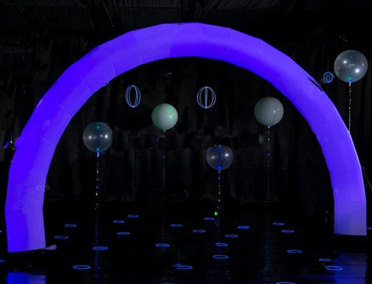 aufblasbare Außenfarbbögen mit RGB-LED-Leuchten für Veranstaltungswerbung aufblasbare Beleuchtung Regenbogen-LED-Bögen