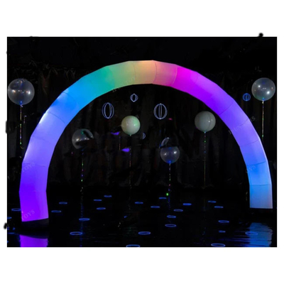 aufblasbare Außenfarbbögen mit RGB-LED-Leuchten für Veranstaltungswerbung aufblasbare Beleuchtung Regenbogen-LED-Bögen