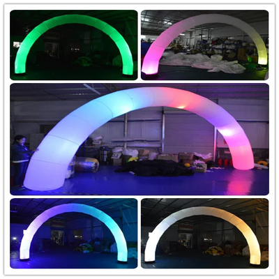 aufblasbare Außenfarbbögen mit RGB-LED-Leuchten für Veranstaltungswerbung aufblasbare Beleuchtung Regenbogen-LED-Bögen
