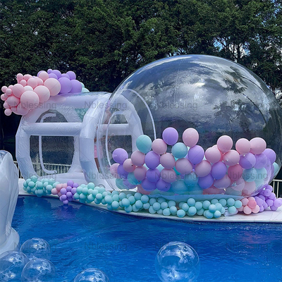 Fun House Klar aufblasbares Kristall Igloo Kuppel Bubble Zelt Transparent Kinder aufblasbare Blasen Ballons Haus für die Party