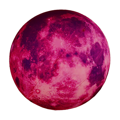 Warm verkaufte CE zugelassener Bläser Brandschutzmaterial Riesen aufblasbare Mond LED