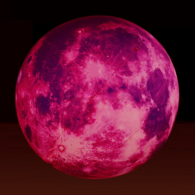 Warm verkaufte CE zugelassener Bläser Brandschutzmaterial Riesen aufblasbare Mond LED