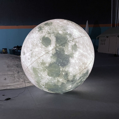 2 m riesige LED-Beleuchtung Mondballon aufblasbar Globus Planet Sonnensystem Ballon für Dekorationen