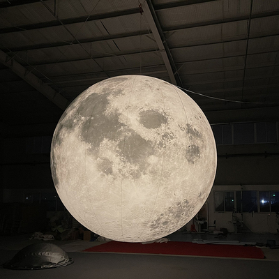 2 m riesige LED-Beleuchtung Mondballon aufblasbar Globus Planet Sonnensystem Ballon für Dekorationen