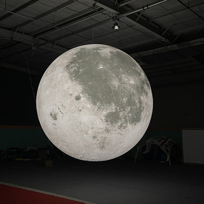 2 m riesige LED-Beleuchtung Mondballon aufblasbar Globus Planet Sonnensystem Ballon für Dekorationen