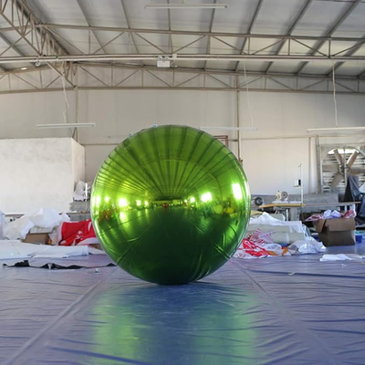 Custom PVC Weihnachtsgroße Spiegelkugel Farben Außendekorative Aufblasbare Reflexionsballons