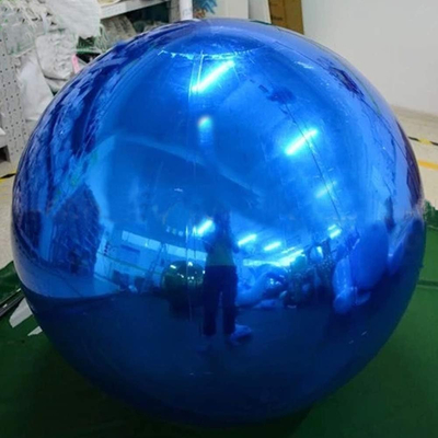Custom PVC Weihnachtsgroße Spiegelkugel Farben Außendekorative Aufblasbare Reflexionsballons