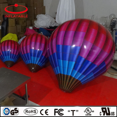 Riesiger PVC aufblasbarer Heliumballon Heiß verkaufter PVC weißer mit Logo und LED-Lichtballon