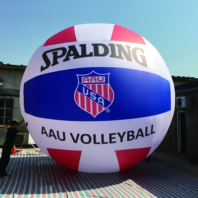 Riesiger PVC aufblasbarer Heliumballon Heiß verkaufter PVC weißer mit Logo und LED-Lichtballon