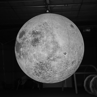 Dekoration Werbung Aufblasbare Mondmodell Großer aufblasbarer Mondballon mit Led-Licht
