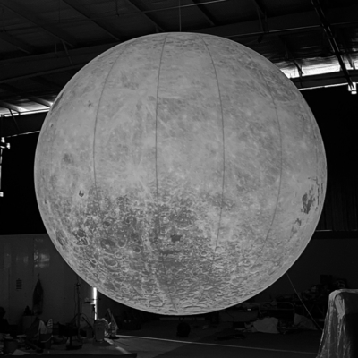 Dekoration Werbung Aufblasbare Mondmodell Großer aufblasbarer Mondballon mit Led-Licht