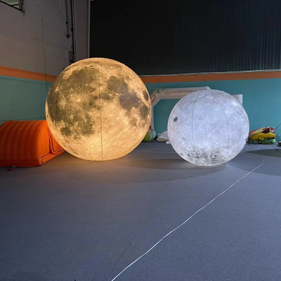 Outdoor-LED-Licht Riese Werbedekoration Aufblasemodell Großer Aufblasemondballon