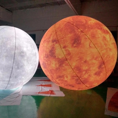 Dekoration Riesenwerbung Aufblasemodell Großes Aufblasemondballon mit Led-Licht