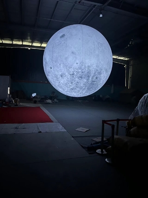 Dekoration Gebraucht Riesenwerbung Aufblasemodell mit Led-Licht Großer Aufblasemondballon kundenspezifische Ballons