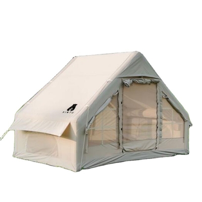 Populäres Glamping Canvas Aufblasbare Außencamping kundenspezifisches Luxus-Polyester-Luft-Familienzelt zum Campen