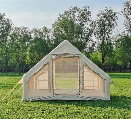 Populäres Glamping Canvas Aufblasbare Außencamping kundenspezifisches Luxus-Polyester-Luft-Familienzelt zum Campen