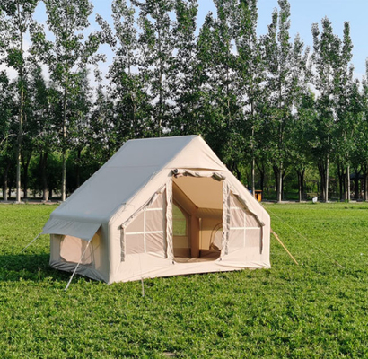 Populäres Glamping Canvas Aufblasbare Außencamping kundenspezifisches Luxus-Polyester-Luft-Familienzelt zum Campen