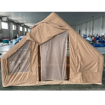 Populäres Glamping Canvas Aufblasbare Außencamping kundenspezifisches Luxus-Polyester-Luft-Familienzelt zum Campen